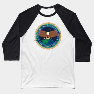 Unidentified Aerial Phenomena Task Force (UAPTF) Insignia - Glitch Baseball T-Shirt